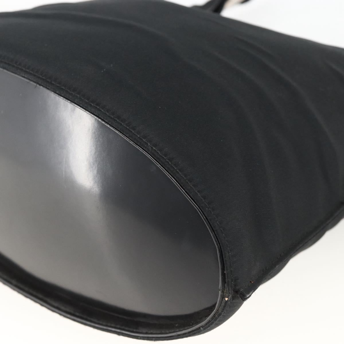 GUCCI Shoulder Bag Nylon Black Silver 001 2113 3010 Auth BSZ644