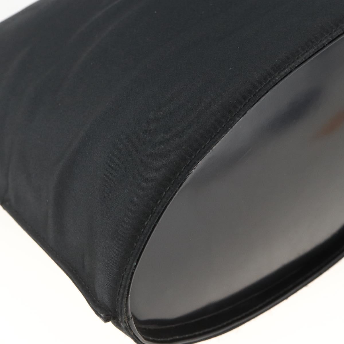 GUCCI Shoulder Bag Nylon Black Silver 001 2113 3010 Auth BSZ644