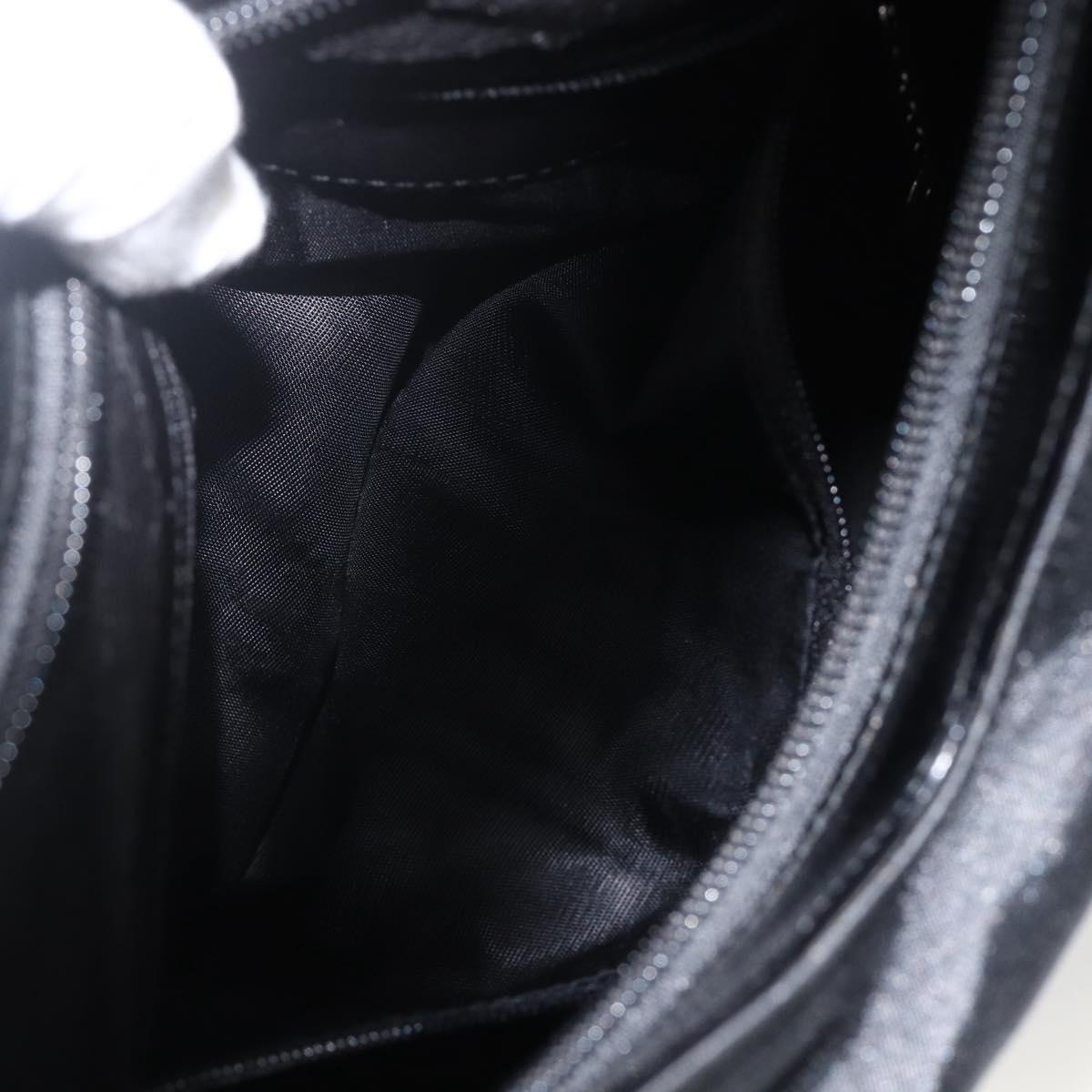 GUCCI Shoulder Bag Nylon Black Silver 001 2113 3010 Auth BSZ644