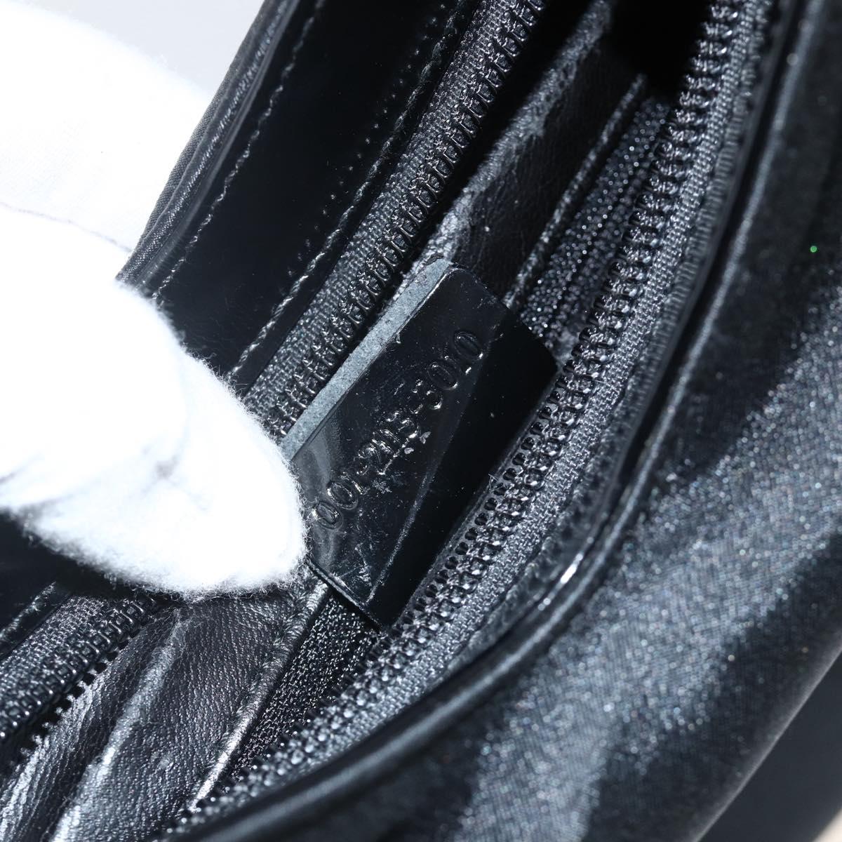 GUCCI Shoulder Bag Nylon Black Silver 001 2113 3010 Auth BSZ644