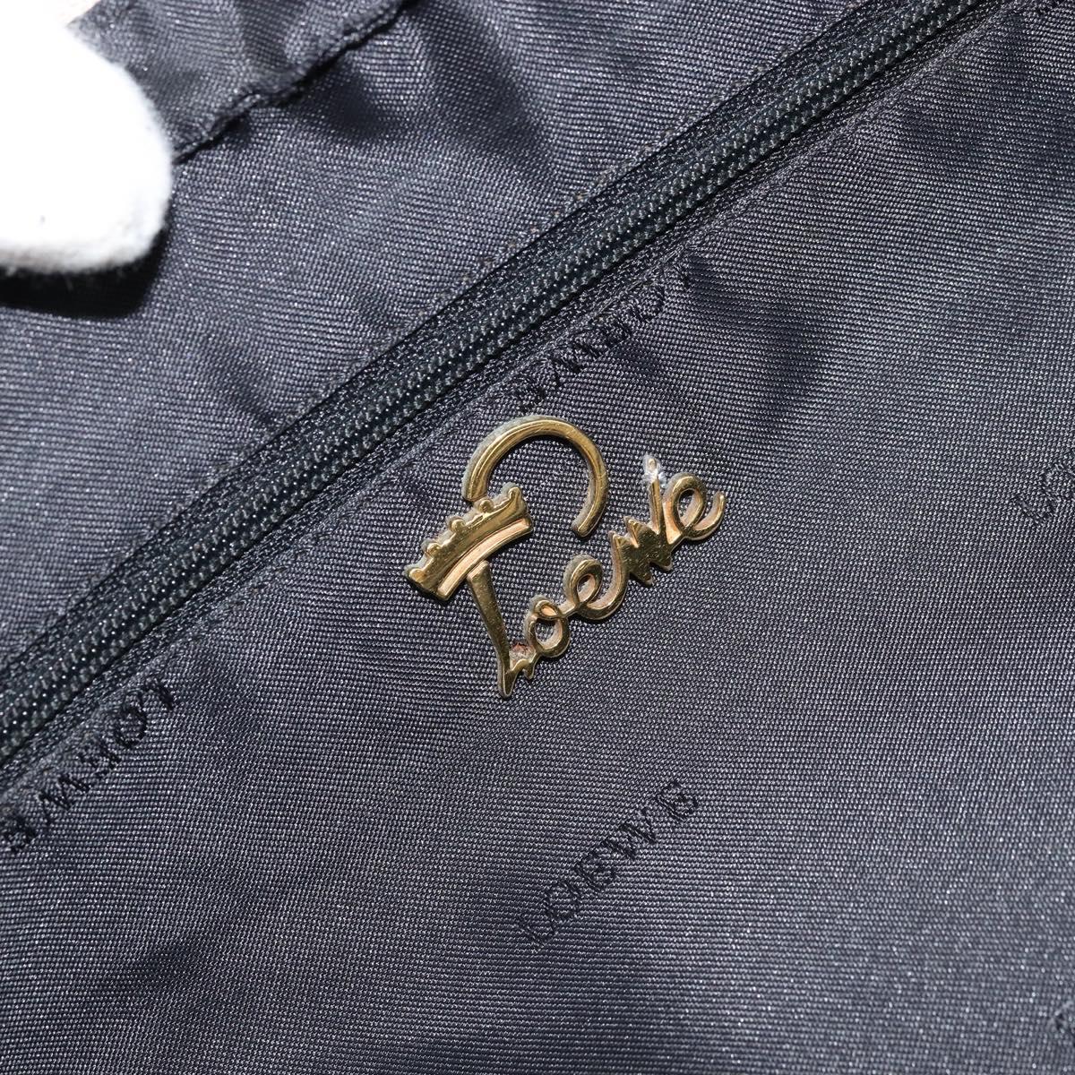 LOEWE Hand Bag Leather Beige Gold Auth LNZ103