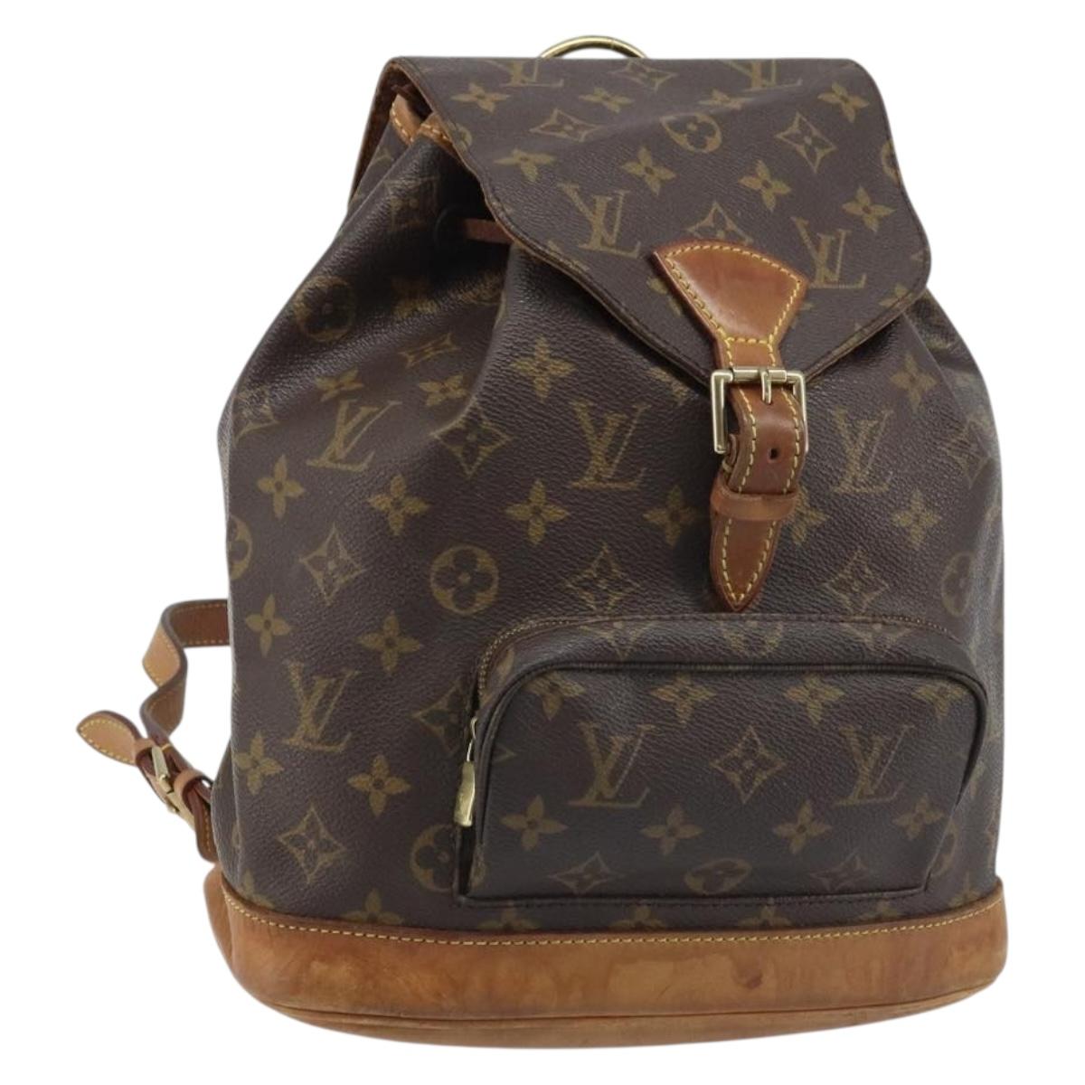 LOUIS VUITTON Monogram Montsouris MM Backpack M51136 LV Auth BSZ653