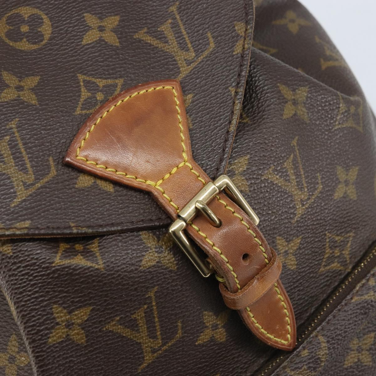 LOUIS VUITTON Monogram Montsouris MM Backpack M51136 LV Auth BSZ653