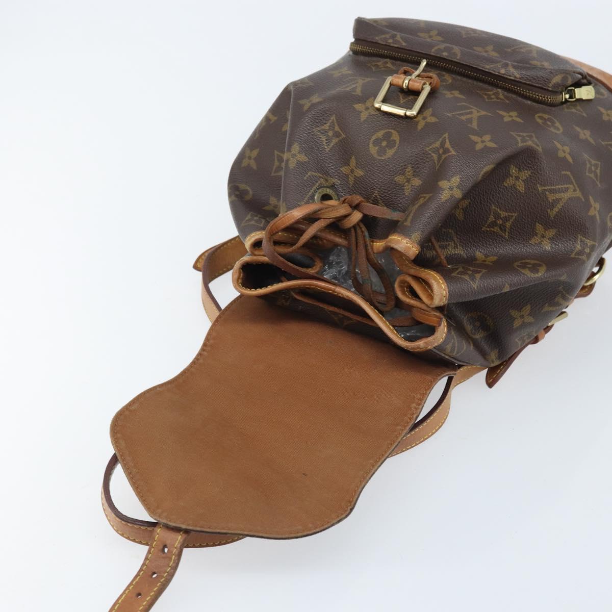 LOUIS VUITTON Monogram Montsouris MM Backpack M51136 LV Auth BSZ653