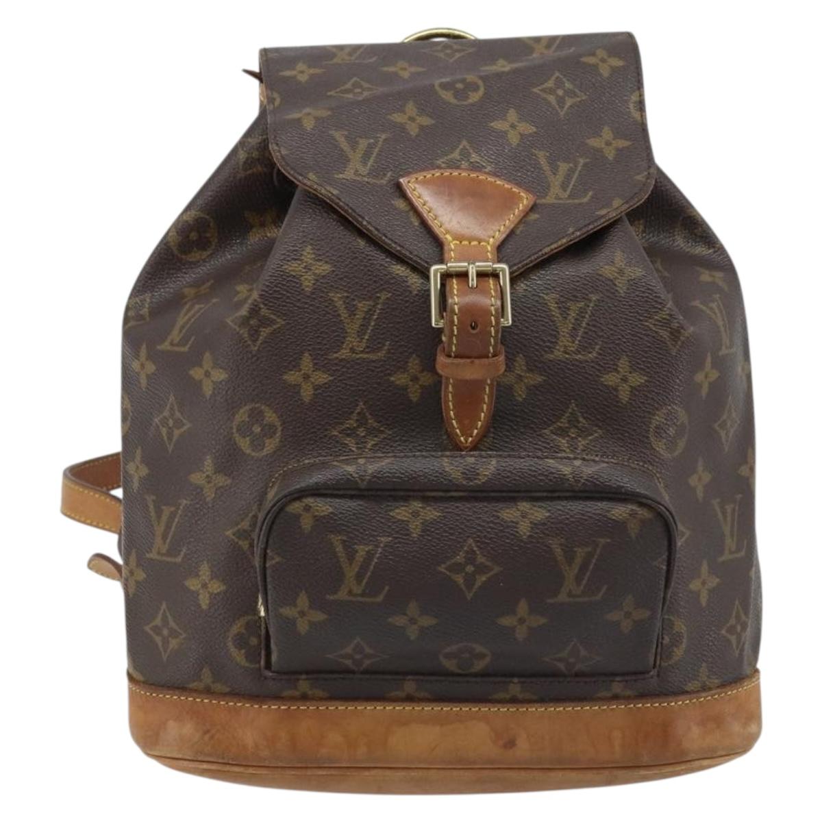 LOUIS VUITTON Monogram Montsouris MM Backpack M51136 LV Auth BSZ653