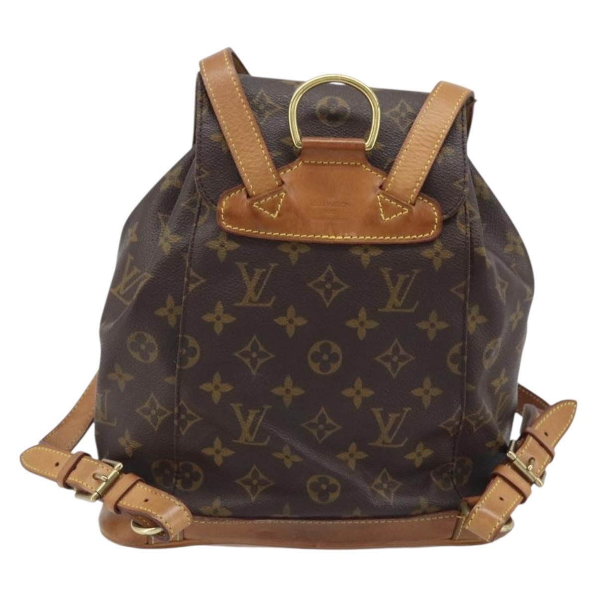 LOUIS VUITTON Monogram Montsouris MM Backpack M51136 LV Auth BSZ653