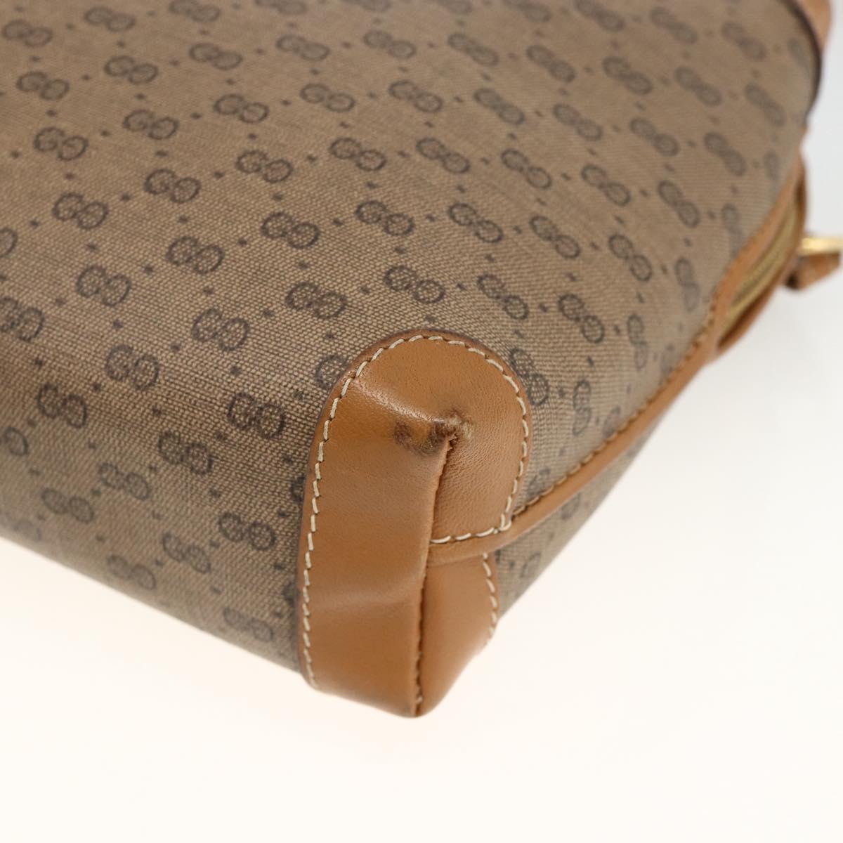 GUCCI Micro GG Supreme Shoulder Bag PVC Beige Gold 007 115 0093 Auth BSZ654