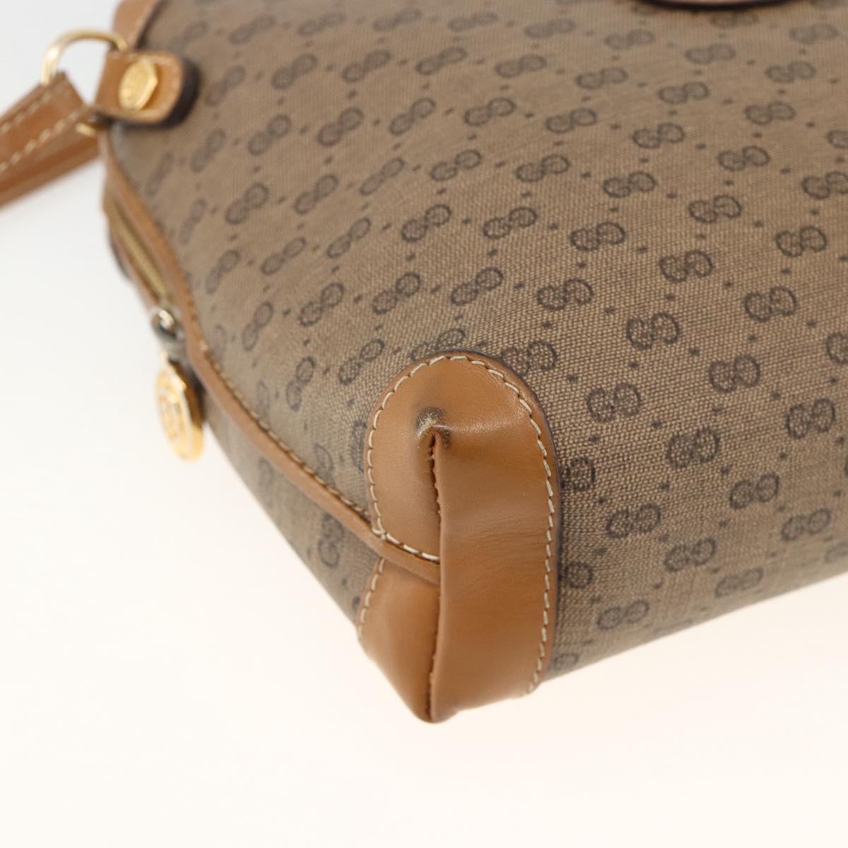 GUCCI Micro GG Supreme Shoulder Bag PVC Beige Gold 007 115 0093 Auth BSZ654