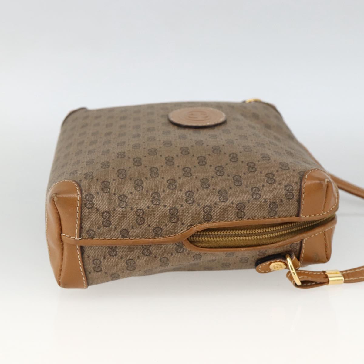 GUCCI Micro GG Supreme Shoulder Bag PVC Beige Gold 007 115 0093 Auth BSZ654