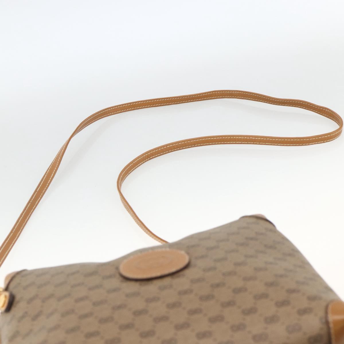 GUCCI Micro GG Supreme Shoulder Bag PVC Beige Gold 007 115 0093 Auth BSZ654