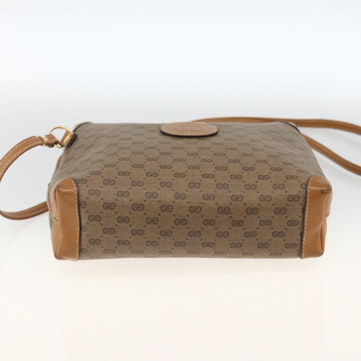 GUCCI Micro GG Supreme Shoulder Bag PVC Beige Gold 007 115 0093 Auth BSZ654