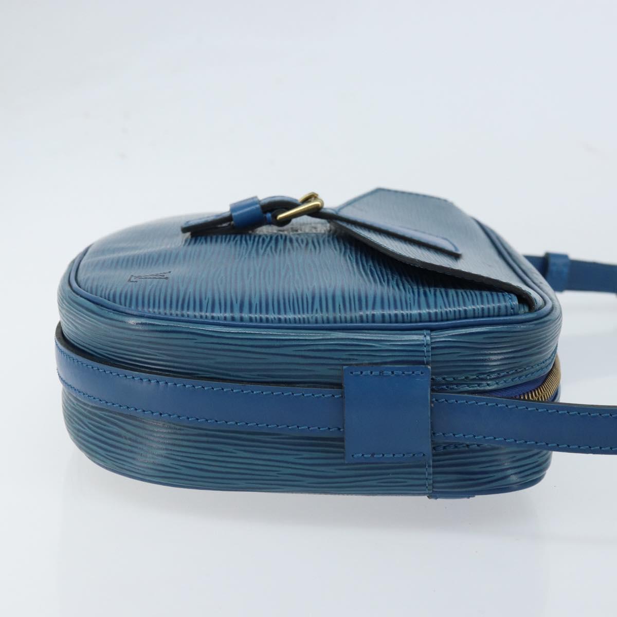 LOUIS VUITTON Epi Jeune Fille MM Shoulder Bag Toledo Blue M52155 LV Auth LNZ104