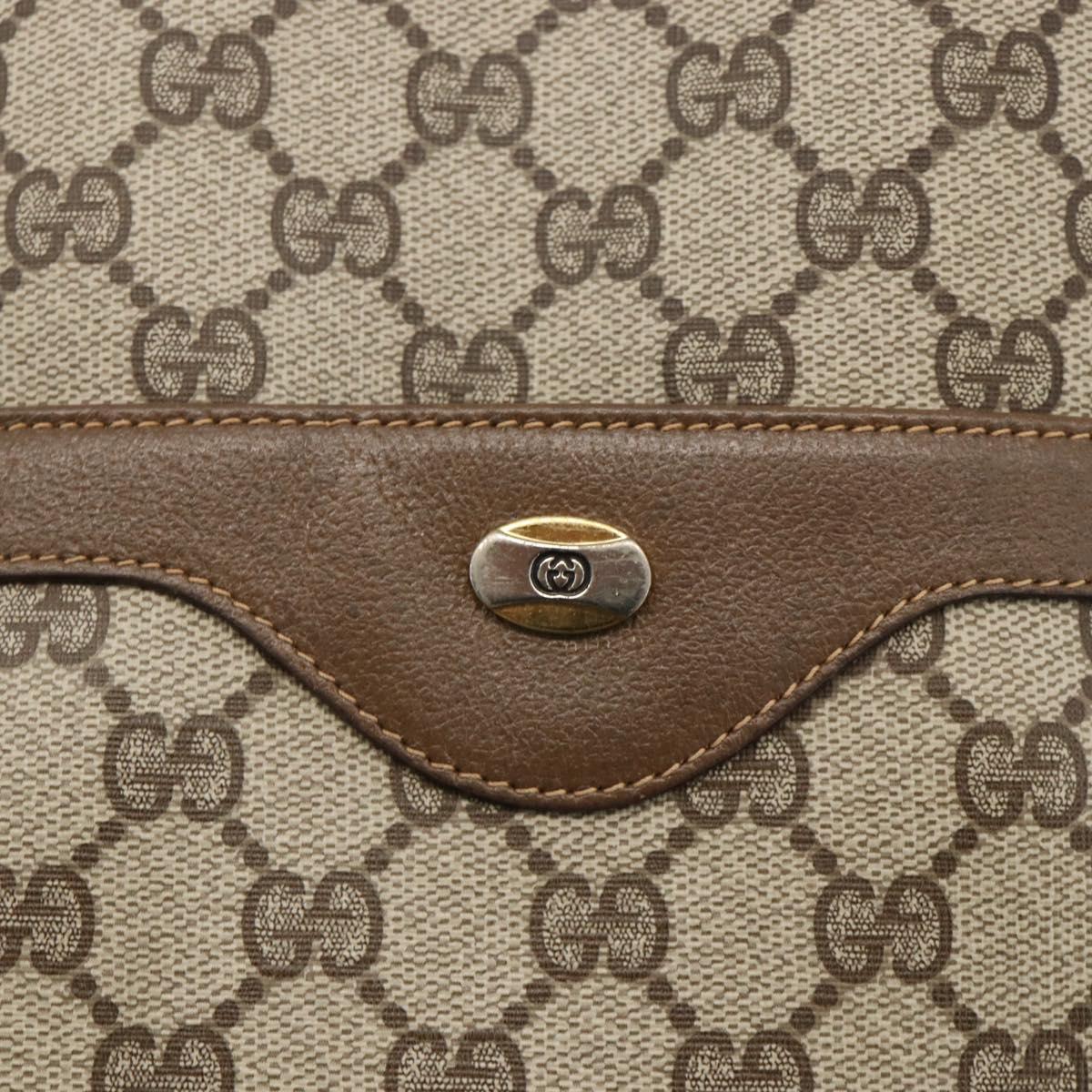 GUCCI GG Supreme Web Sherry Line Tote Bag PVC Beige Red 39 02 003 Auth BSZ658