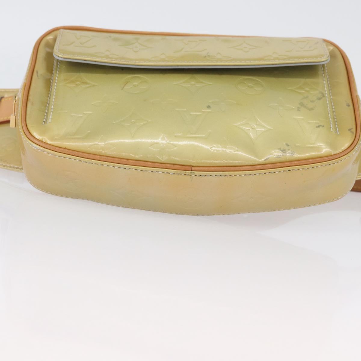 LOUIS VUITTON Monogram Vernis Fulton Waist bag Gris M91041 LV Auth BSZ666