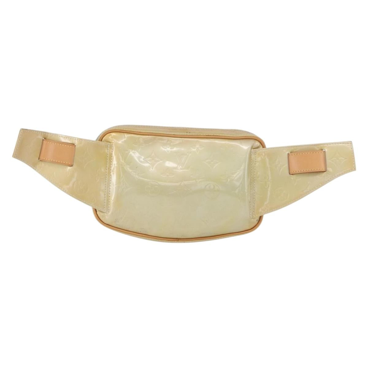 LOUIS VUITTON Monogram Vernis Fulton Waist bag Gris M91041 LV Auth BSZ666