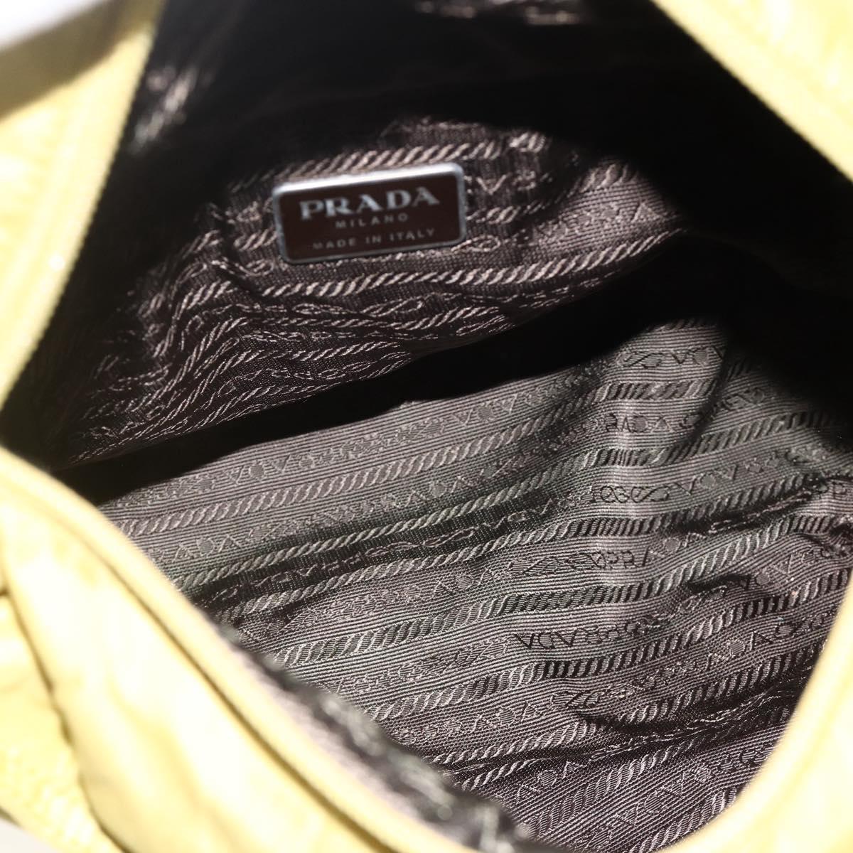 PRADA Hand Bag Nylon Green Auth BSZ678