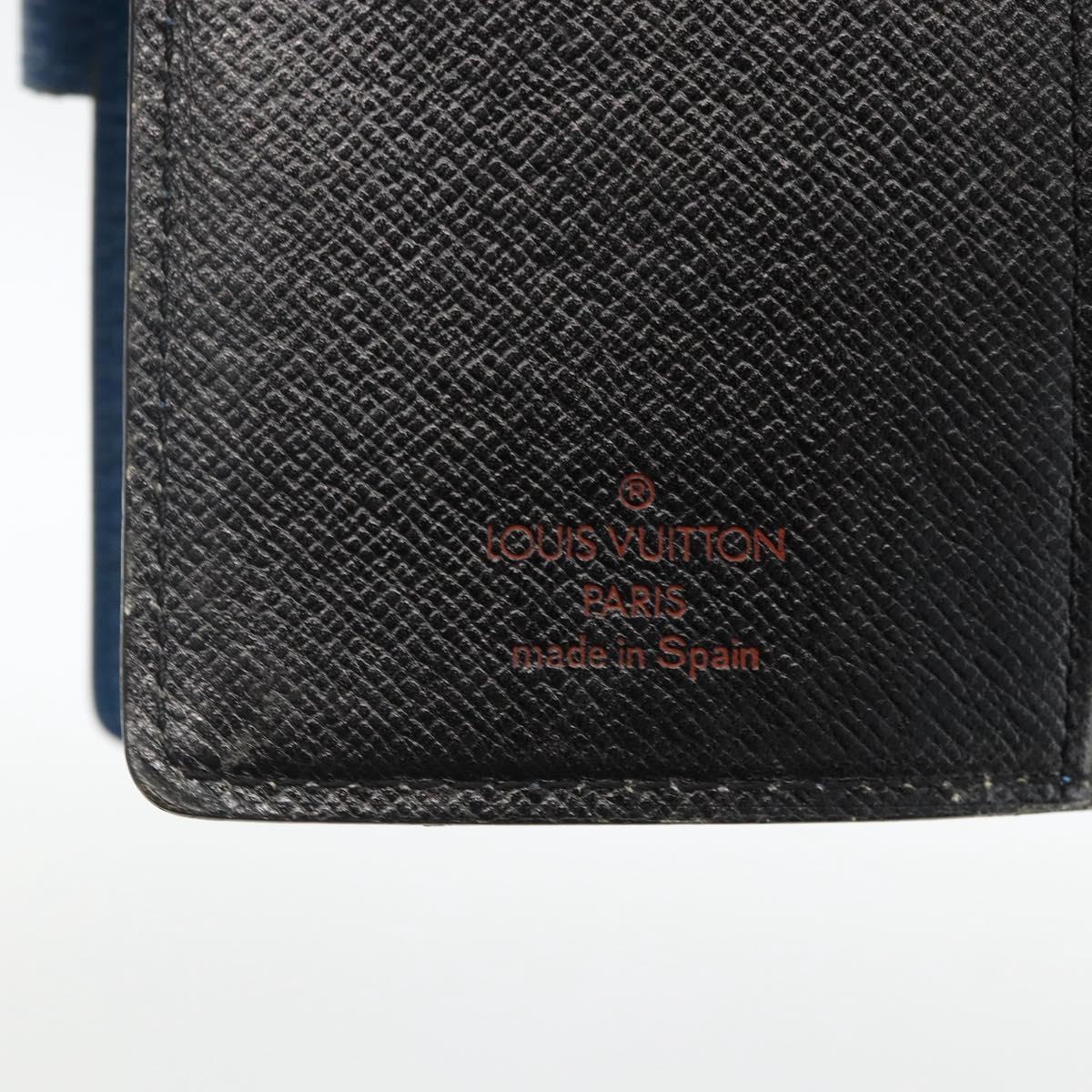 LOUIS VUITTON Epi Agenda PM Day Planner Cover Blue R20055 LV Auth BSZ683