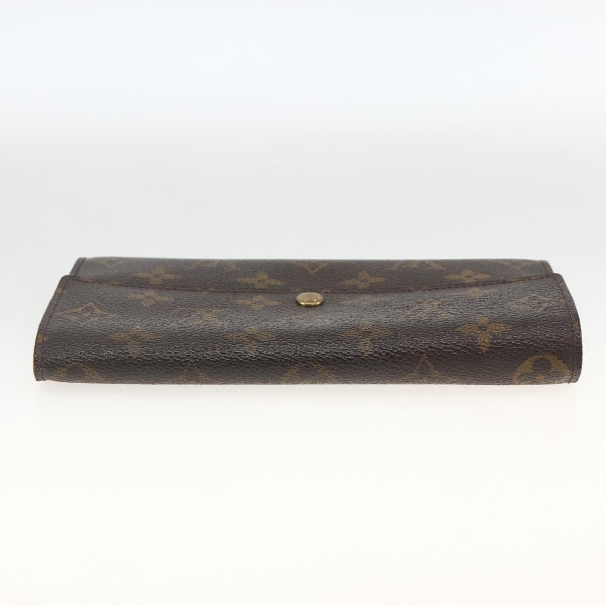 LOUIS VUITTON Monogram Pochette Porte Monnaie Credit Wallet M61725 Auth BSZ686