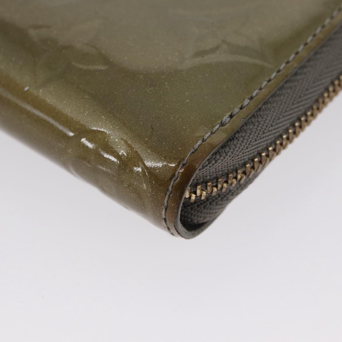 LOUIS VUITTON Vernis Zippy Coin Purse Coin Purse Veil Bronze M93052 Auth BSZ687