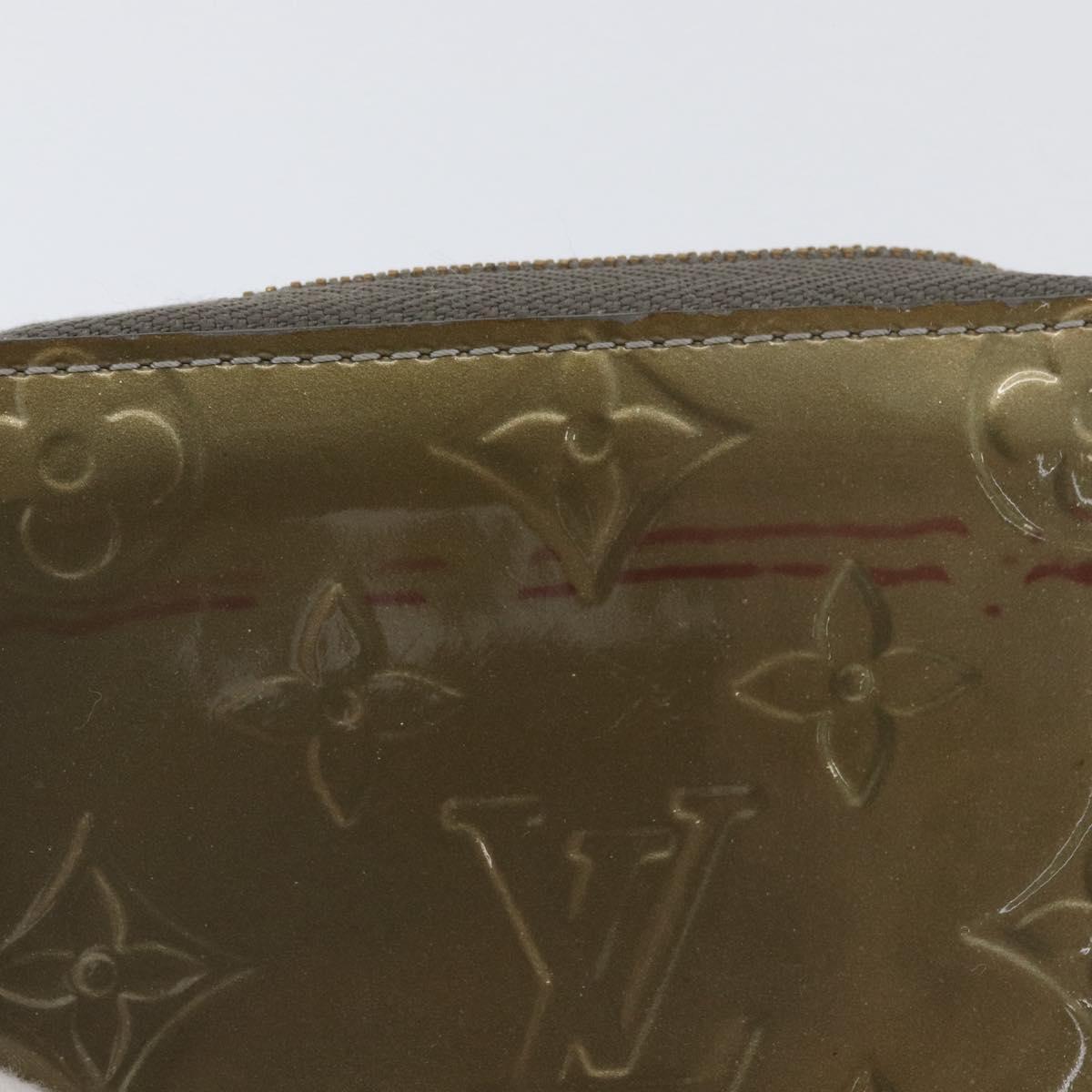 LOUIS VUITTON Vernis Zippy Coin Purse Coin Purse Veil Bronze M93052 Auth BSZ687