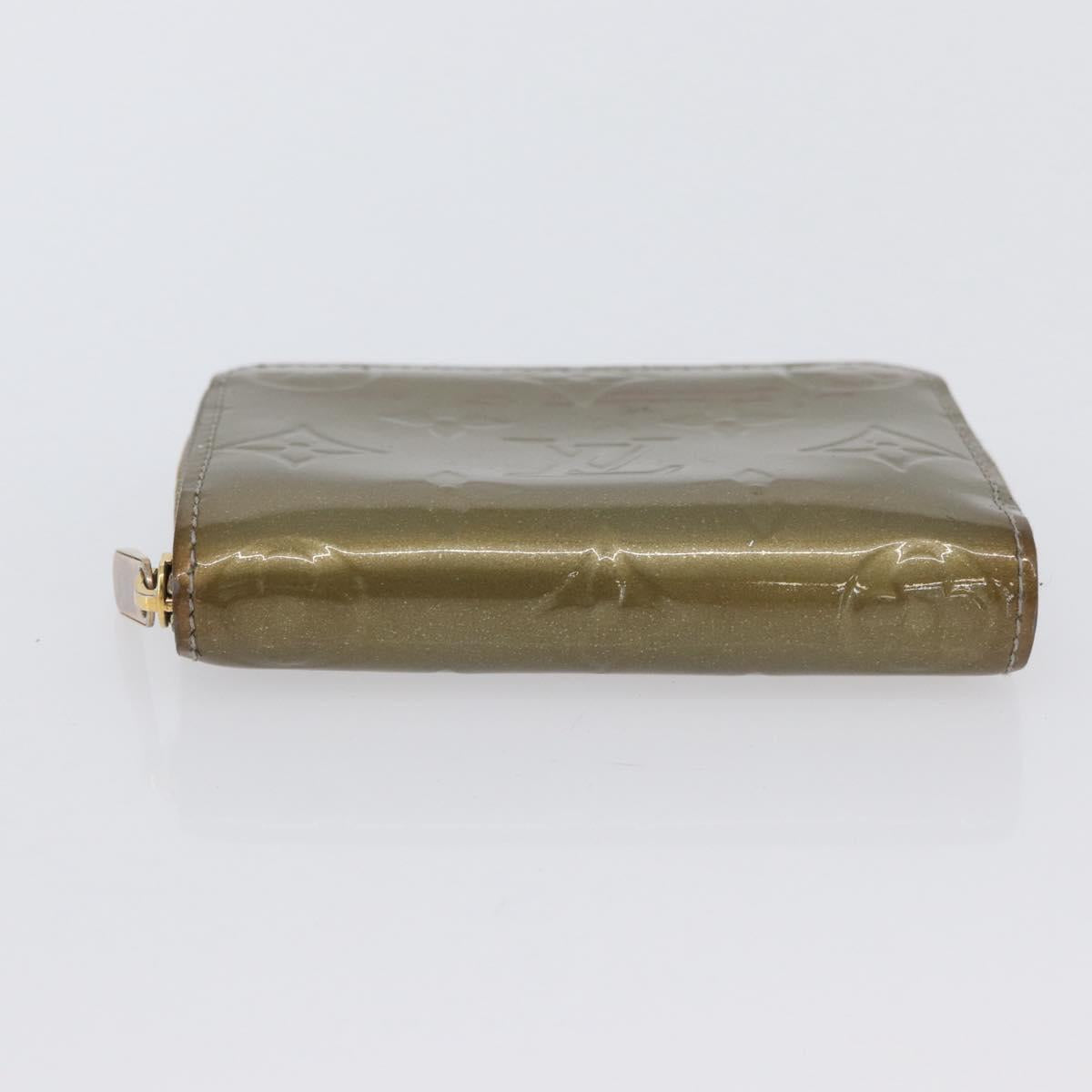 LOUIS VUITTON Vernis Zippy Coin Purse Coin Purse Veil Bronze M93052 Auth BSZ687