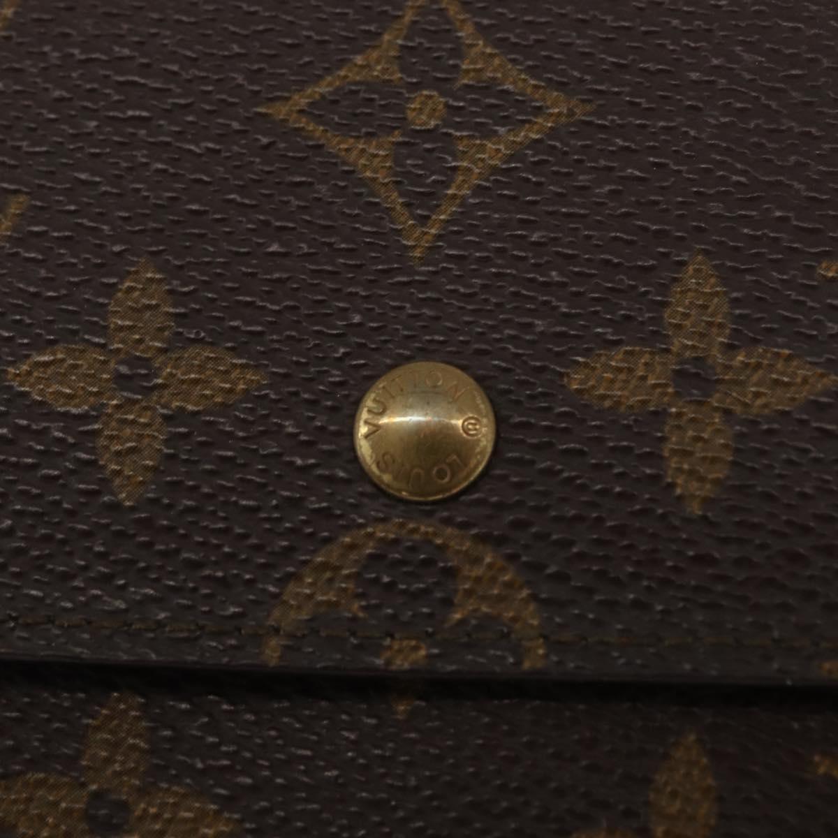 LOUIS VUITTON Monogram Long Wallet LV Auth BSZ688
