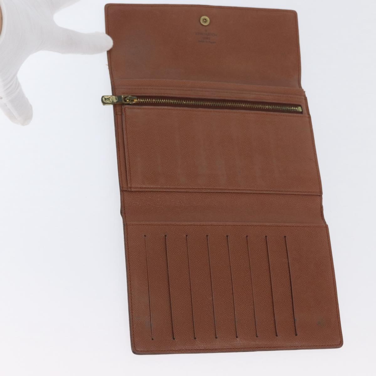LOUIS VUITTON Monogram Long Wallet LV Auth BSZ688