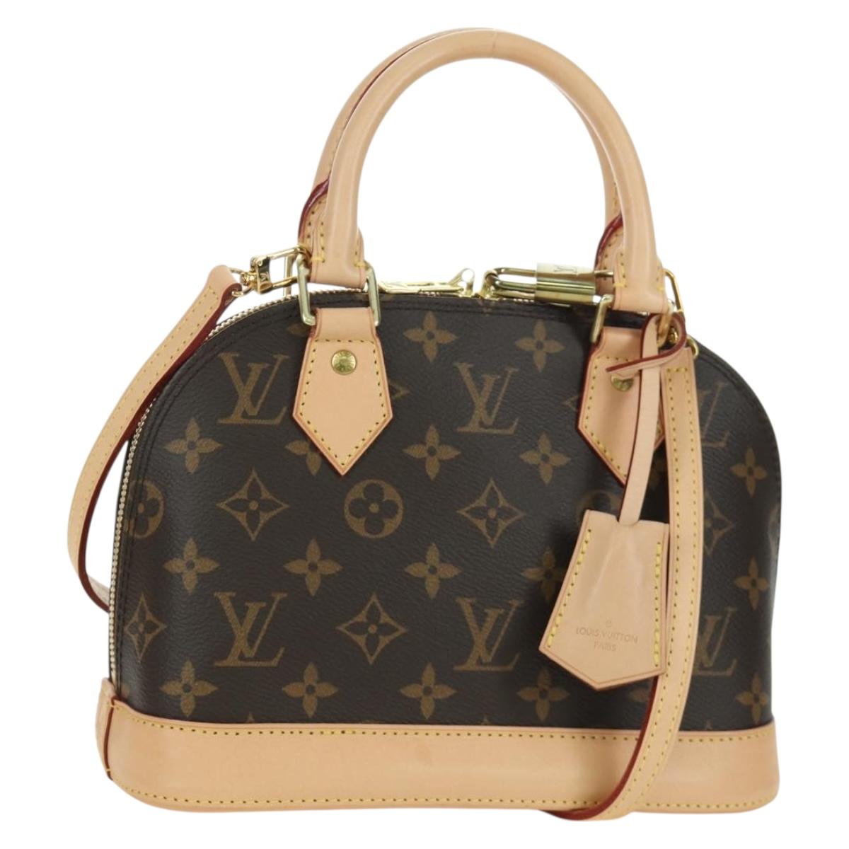 LOUIS VUITTON Monogram Alma BB Hand Bag 2way M53152 LV Auth BSZ694M