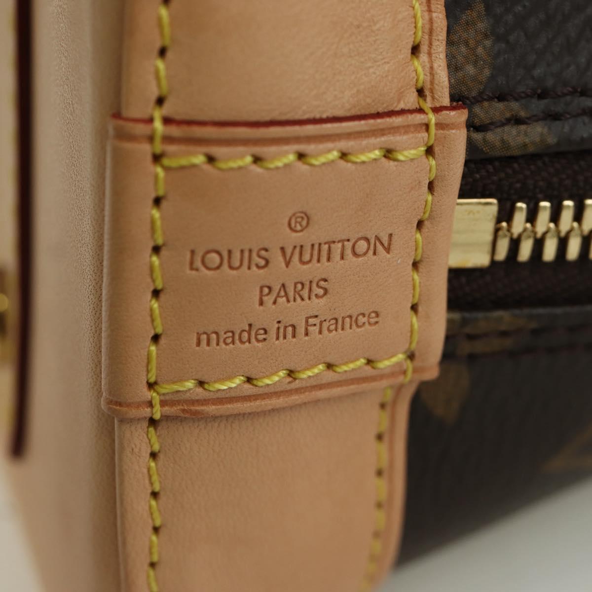 LOUIS VUITTON Monogram Alma BB Hand Bag 2way M53152 LV Auth BSZ694M