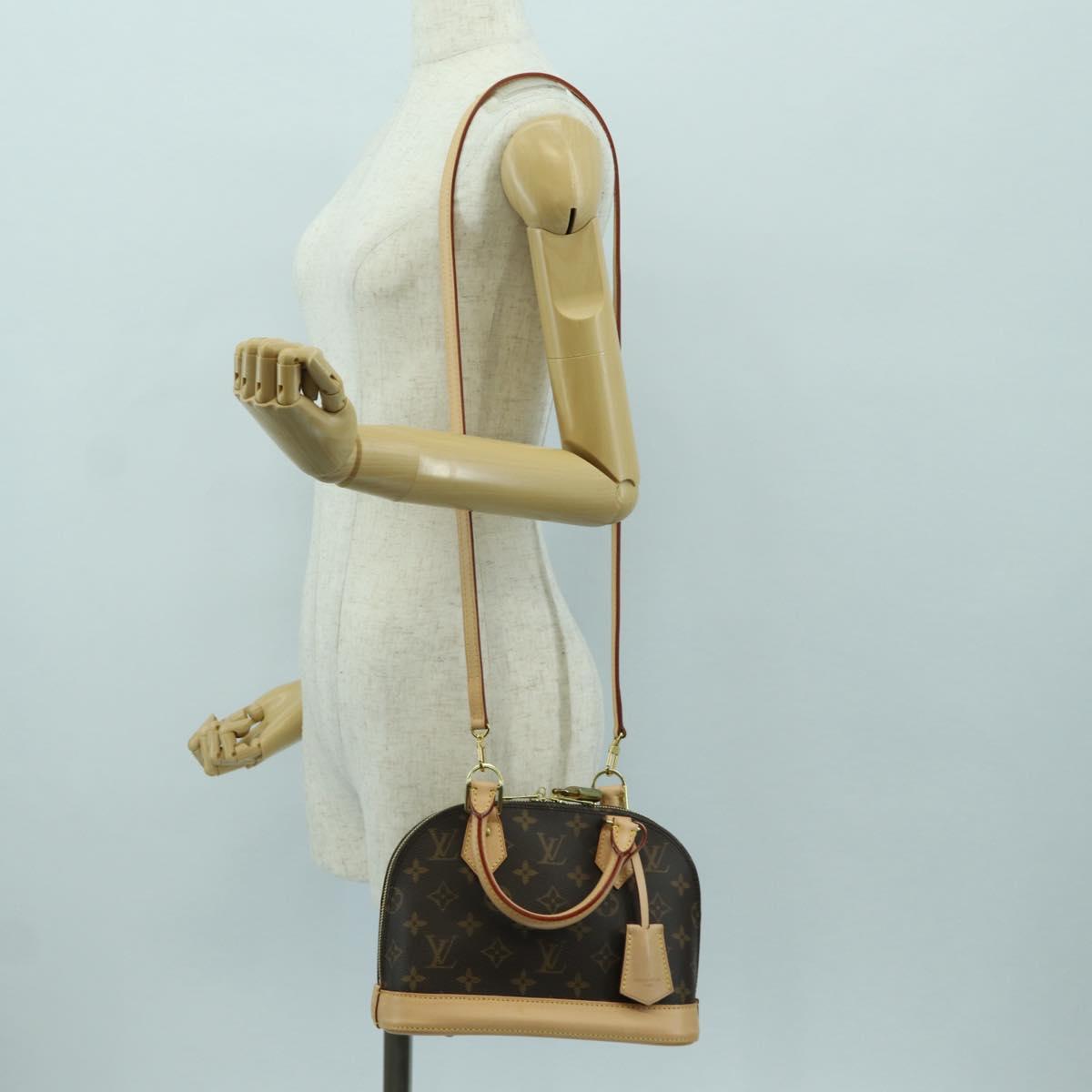 LOUIS VUITTON Monogram Alma BB Hand Bag 2way M53152 LV Auth BSZ694M