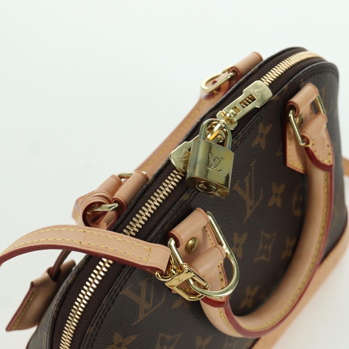 LOUIS VUITTON Monogram Alma BB Hand Bag 2way M53152 LV Auth BSZ694M