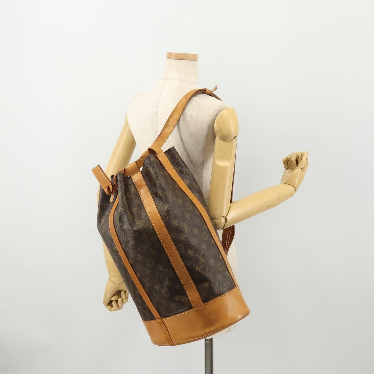 LOUIS VUITTON Monogram Randonnee GM Shoulder Bag M42244 LV Auth LNZ108