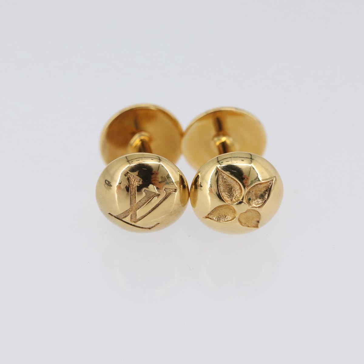LOUIS VUITTON Taiga Buton De Manchette Cuffs Epicea M30974 LV Auth BSZ696