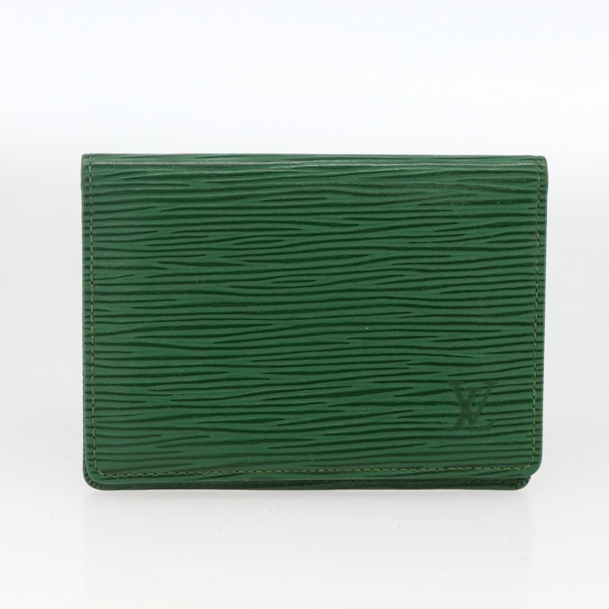 LOUIS VUITTON Monogram Epi Wallet 4 Set Green LV Auth BSZ698
