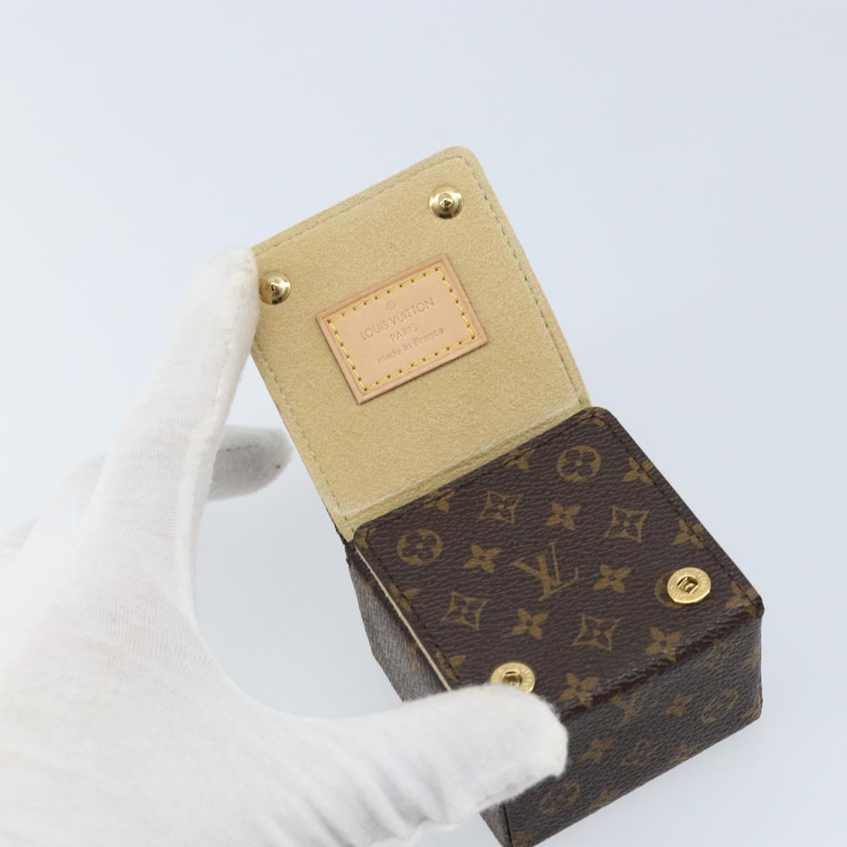 LOUIS VUITTON Monogram Jewelry Case Jewelry Box LV Auth LNZ110V