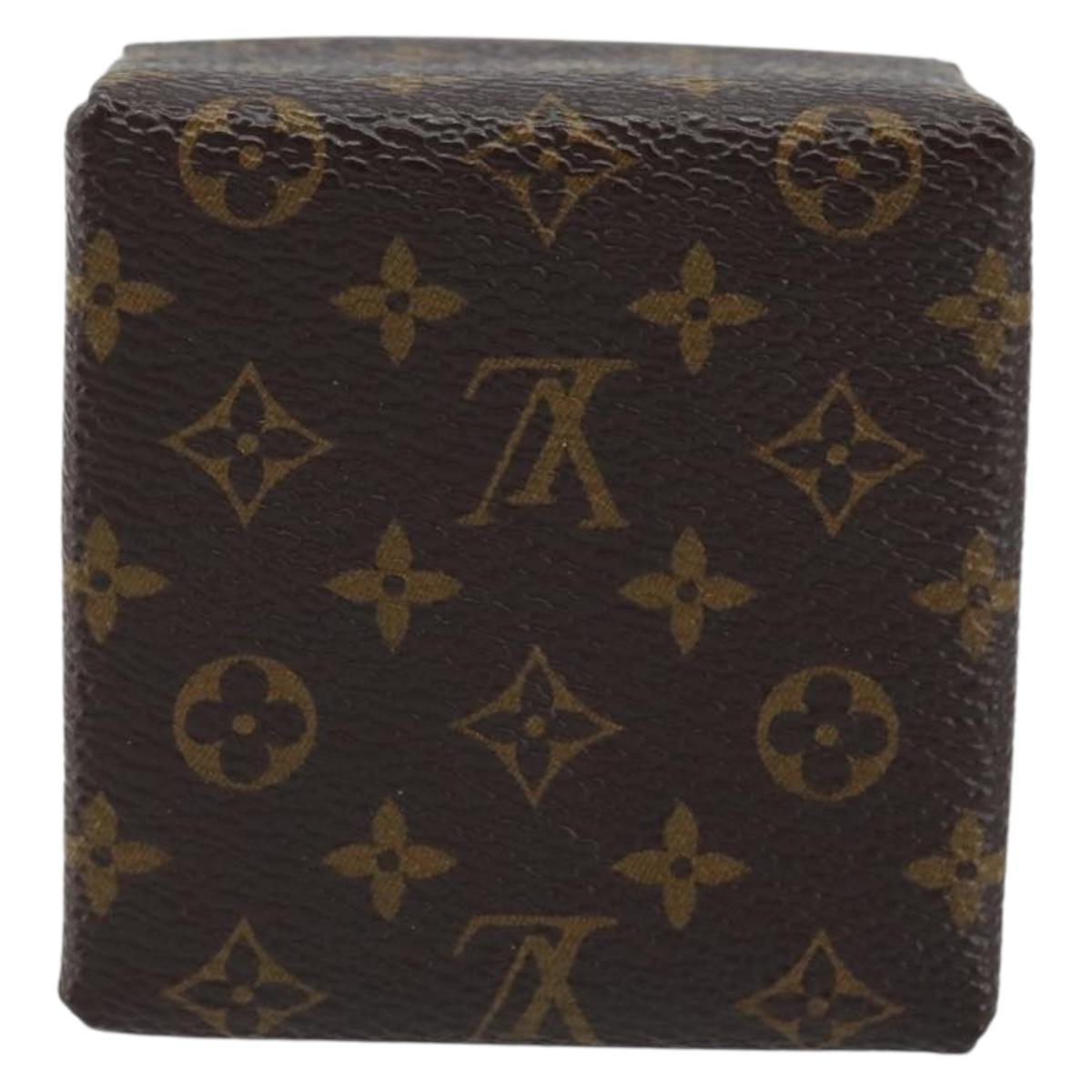 LOUIS VUITTON Monogram Jewelry Case Jewelry Box LV Auth LNZ110V