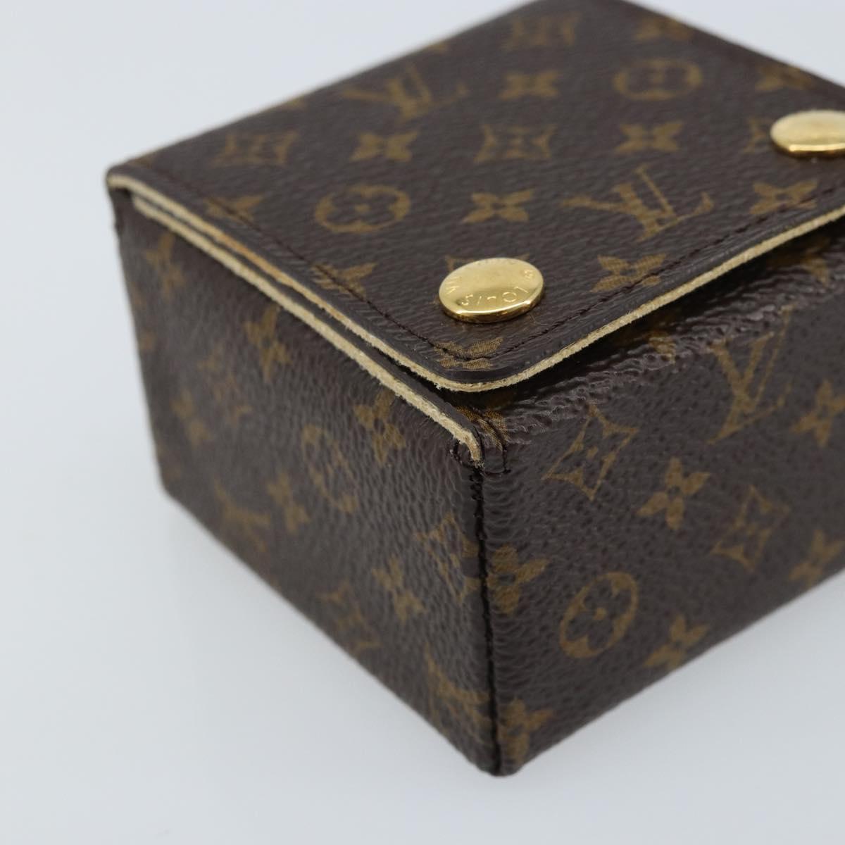 LOUIS VUITTON Monogram Jewelry Case Jewelry Box LV Auth LNZ110V