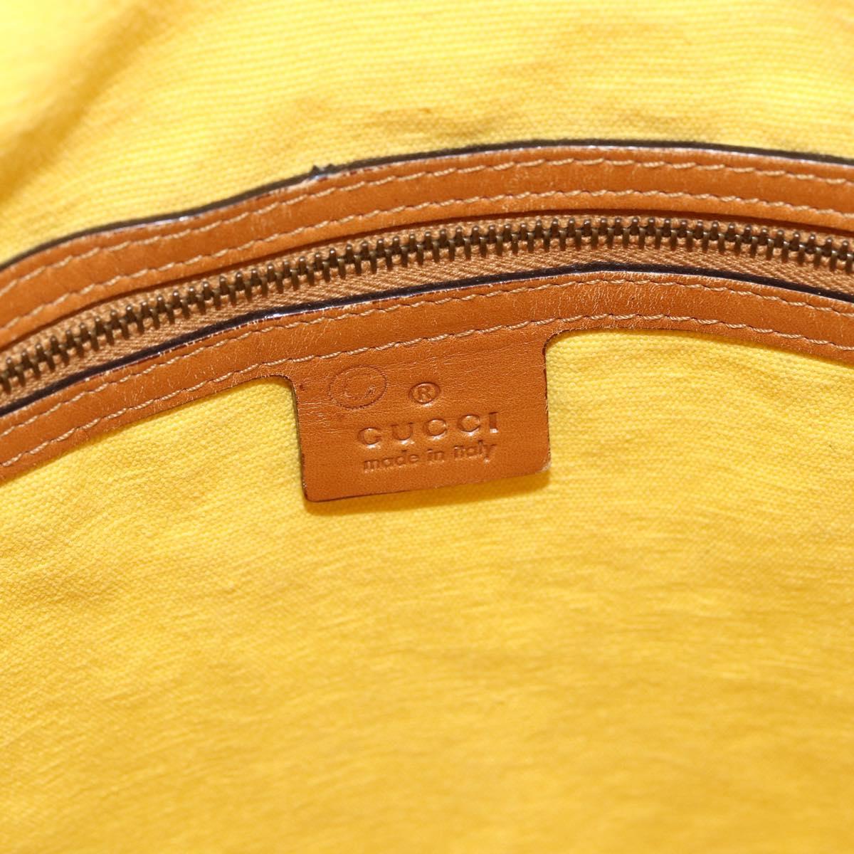 GUCCI Shoulder Bag Canvas Outlet Yellow Gold 110232 Auth LNZ114