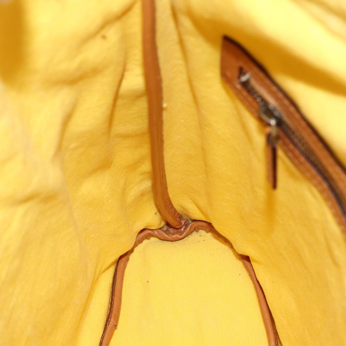 GUCCI Shoulder Bag Canvas Outlet Yellow Gold 110232 Auth LNZ114