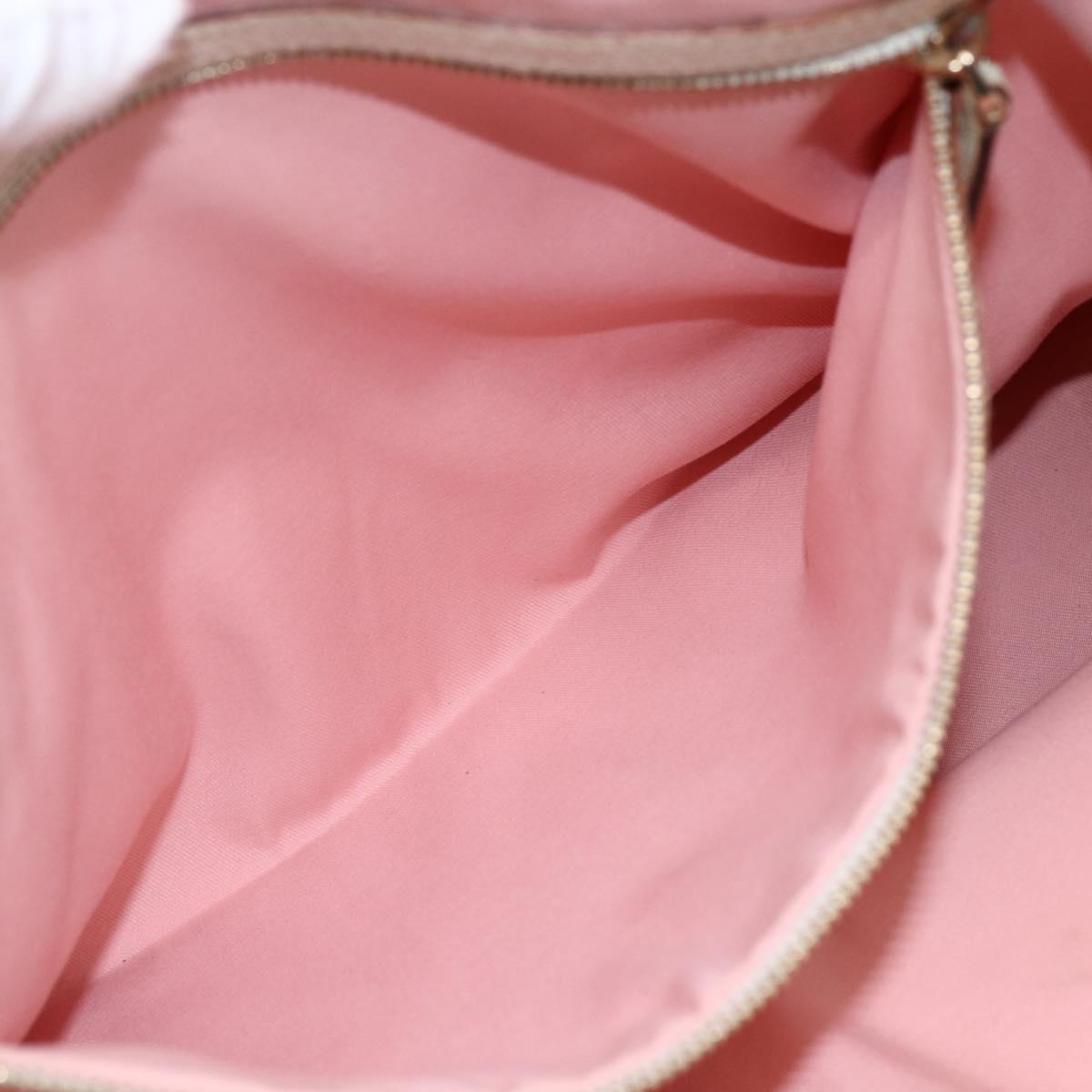 GUCCI GG Canvas Sherry Line Tote Bag Beige Gold pink 139260 Auth LNZ121