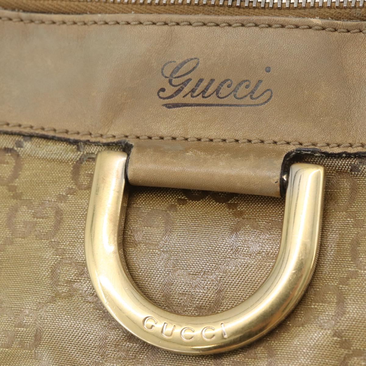 GUCCI GG Crystal Shoulder Bag Beige Gold 203257 Auth LNZ124
