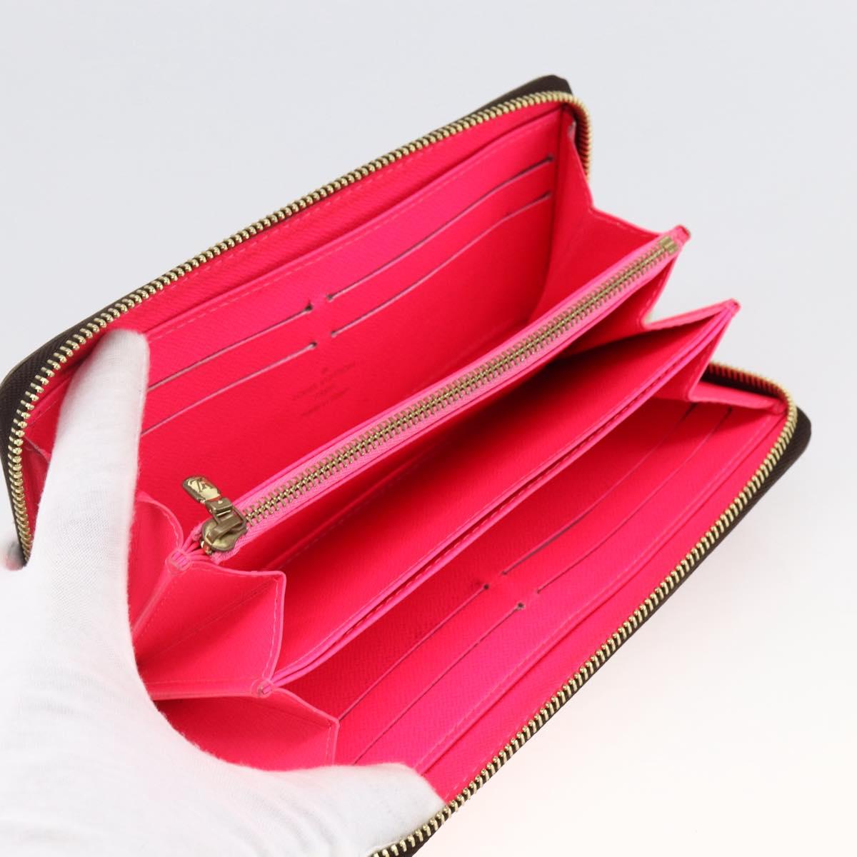 LOUIS VUITTON Monogram Graffiti Zippy Wallet Wallet Pink M93710 Auth LNZ129V