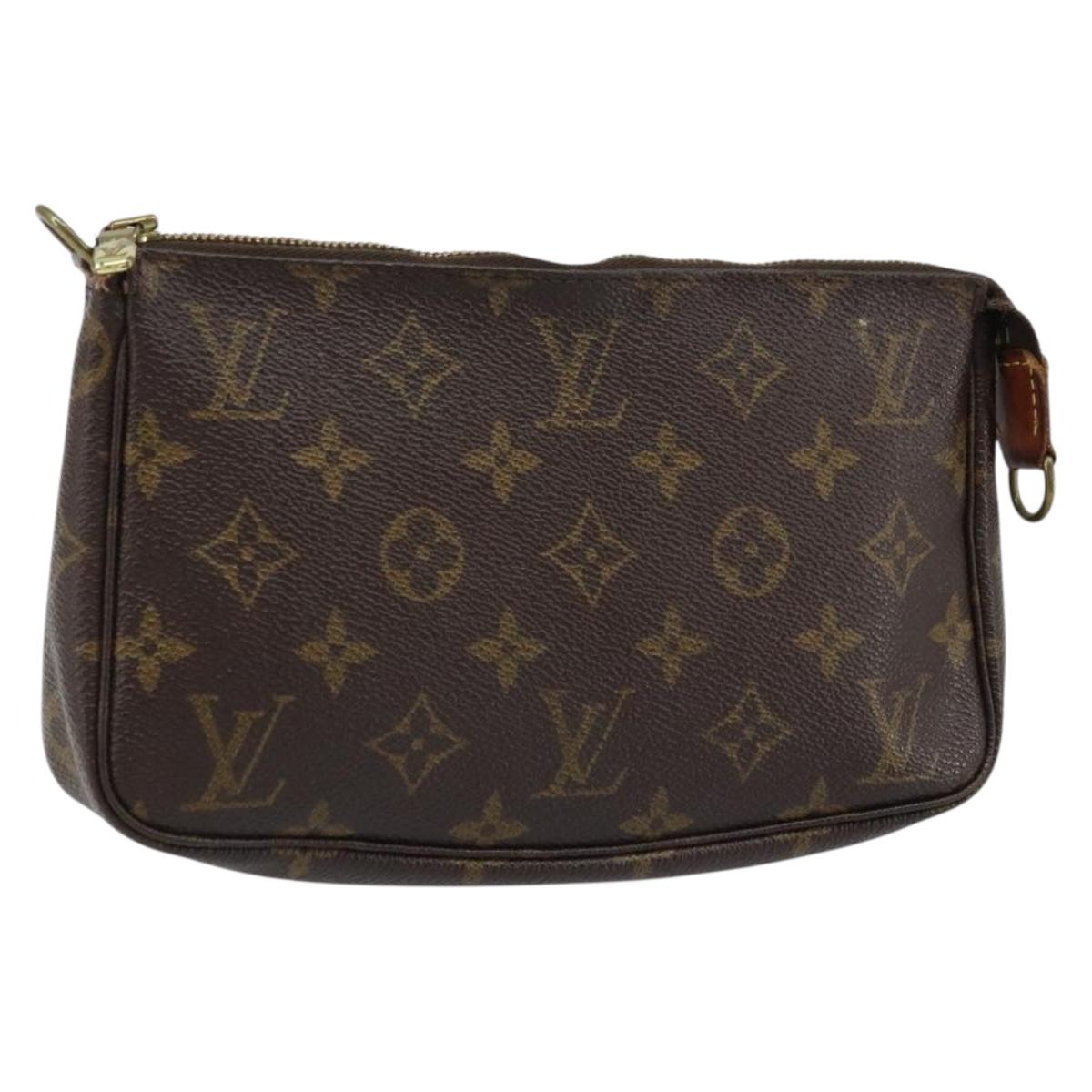 LOUIS VUITTON Monogram Pochette Accessoires Pouch M51980 LV Auth LNZ131