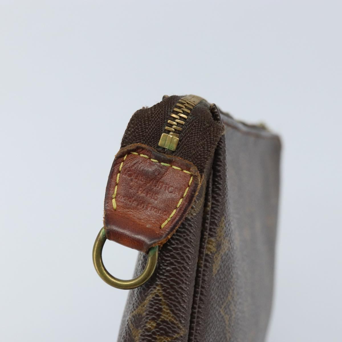 LOUIS VUITTON Monogram Pochette Accessoires Pouch M51980 LV Auth LNZ131