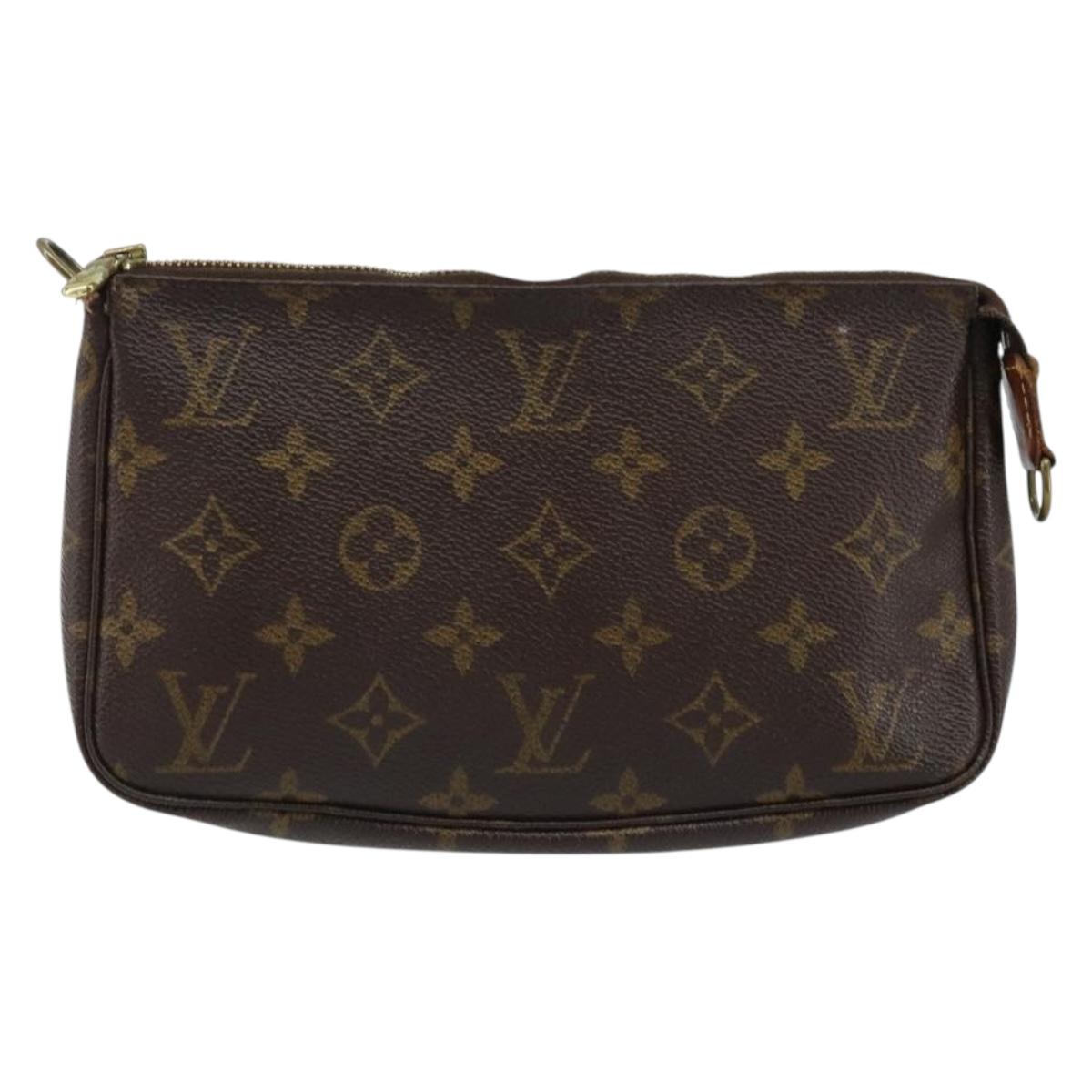 LOUIS VUITTON Monogram Pochette Accessoires Pouch M51980 LV Auth LNZ131