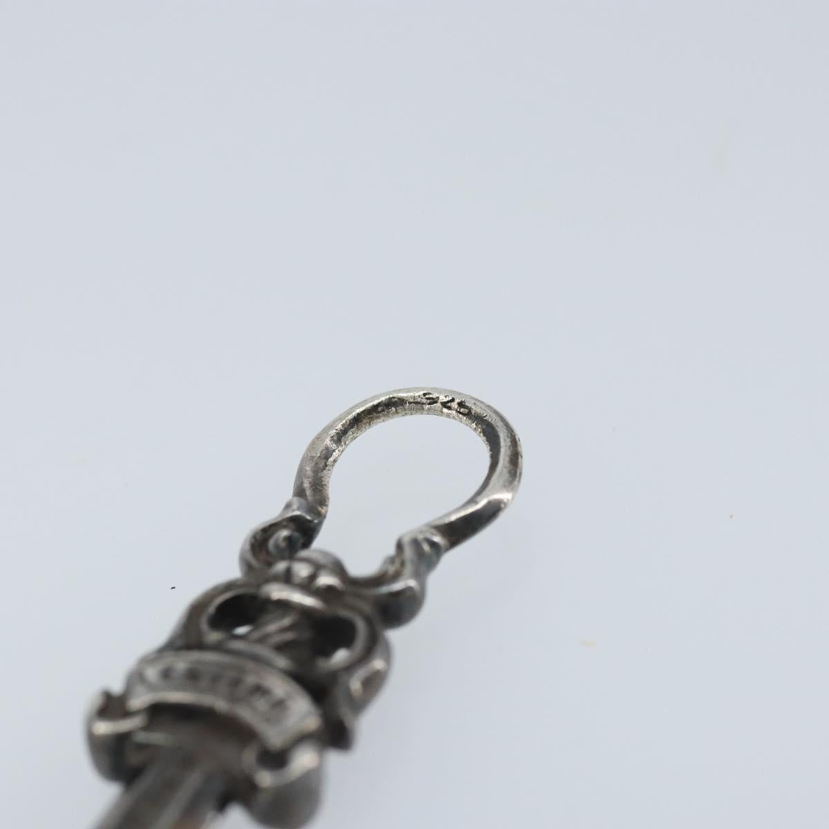 Chrome Hearts #5 Dagger Charm Pendant Top Ag925 Silver Auth LNZ146SM