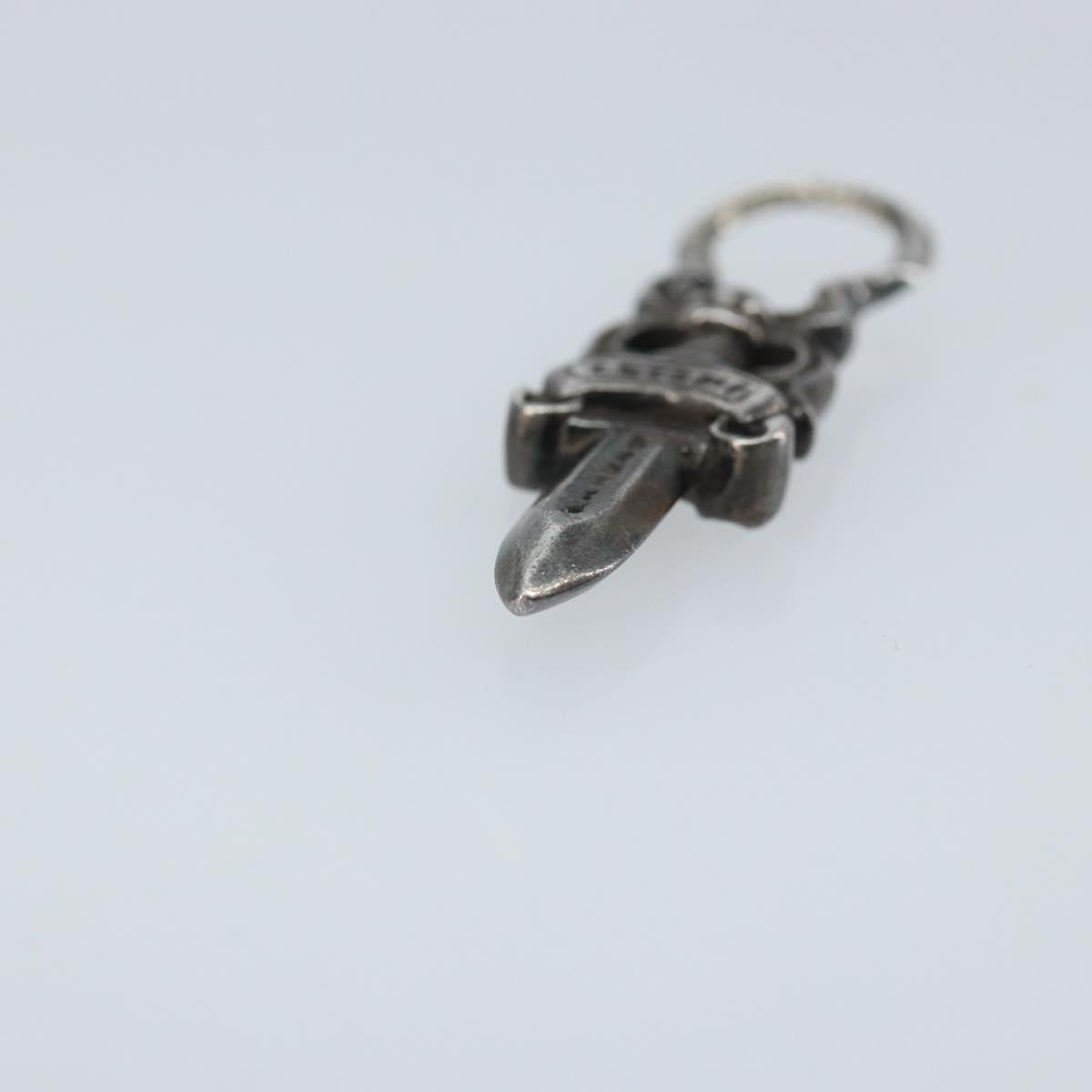 Chrome Hearts #5 Dagger Charm Pendant Top Ag925 Silver Auth LNZ146SM