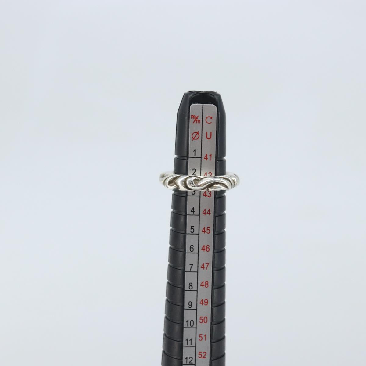 Chrome Hearts Scroll Band Ring Ag925 Silver Auth LNZ147SM