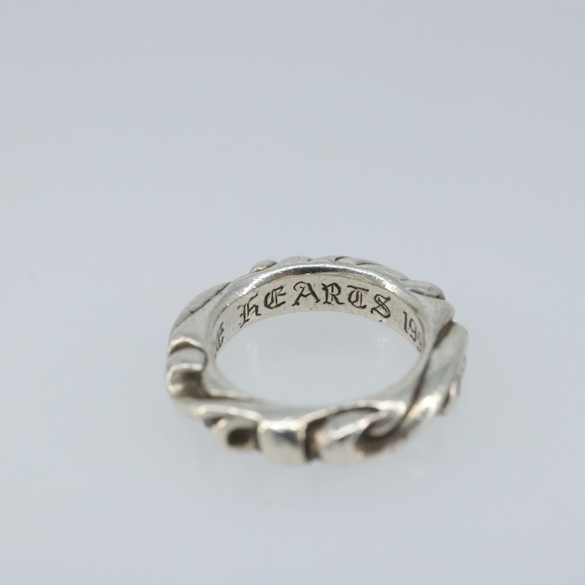 Chrome Hearts Scroll Band Ring Ag925 Silver Auth LNZ147SM
