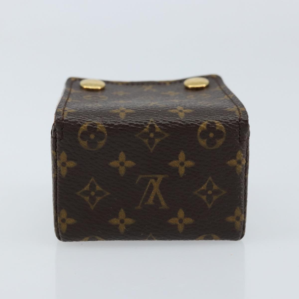 LOUIS VUITTON Monogram Jewelry Case Jewelry Box LV Auth LNZ148